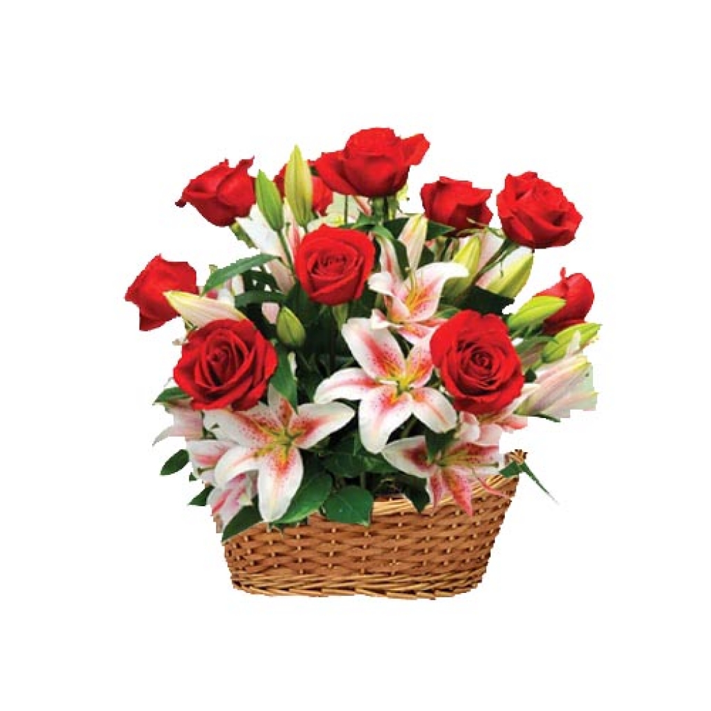 Love Roses and Lilies Bouquet