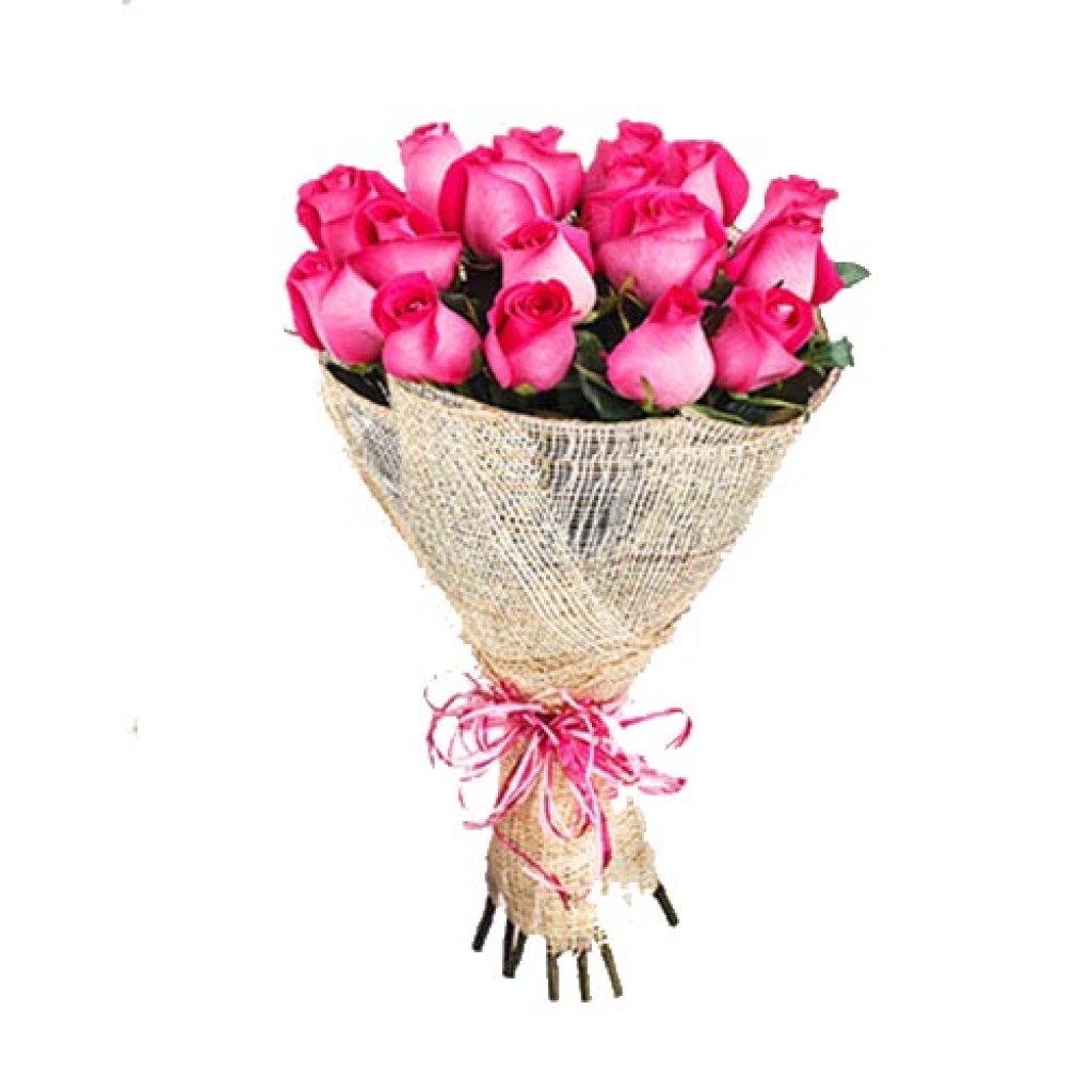 Exotic Pink Roses Bouquet