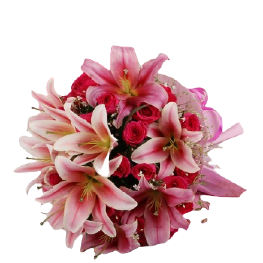 Blossom Pink Lilies Bouquet