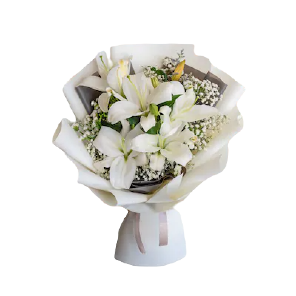 White Lily Love Bouquet