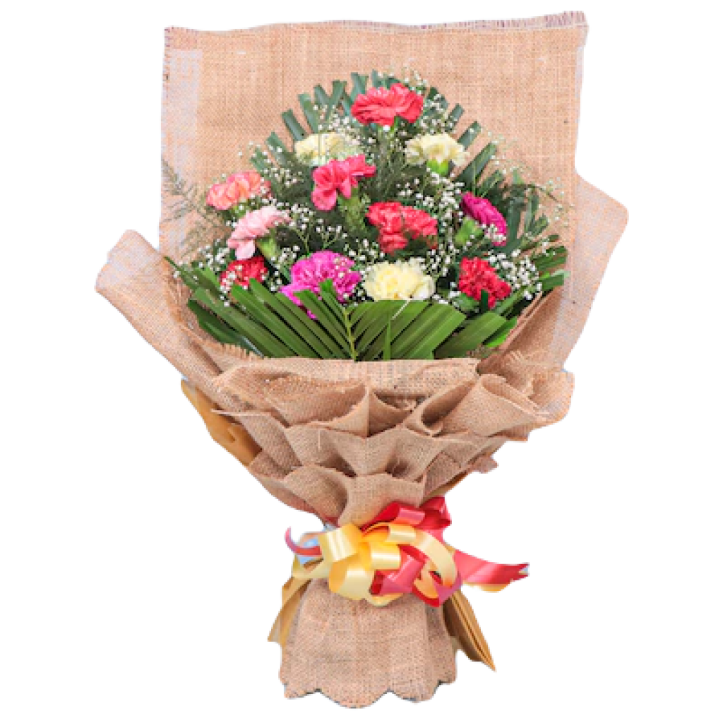 Mix Carnation Flowers Bouquet