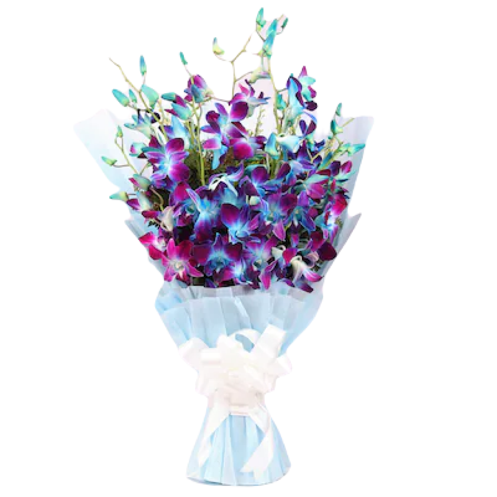 Luxury Blue Orchids Bouquet