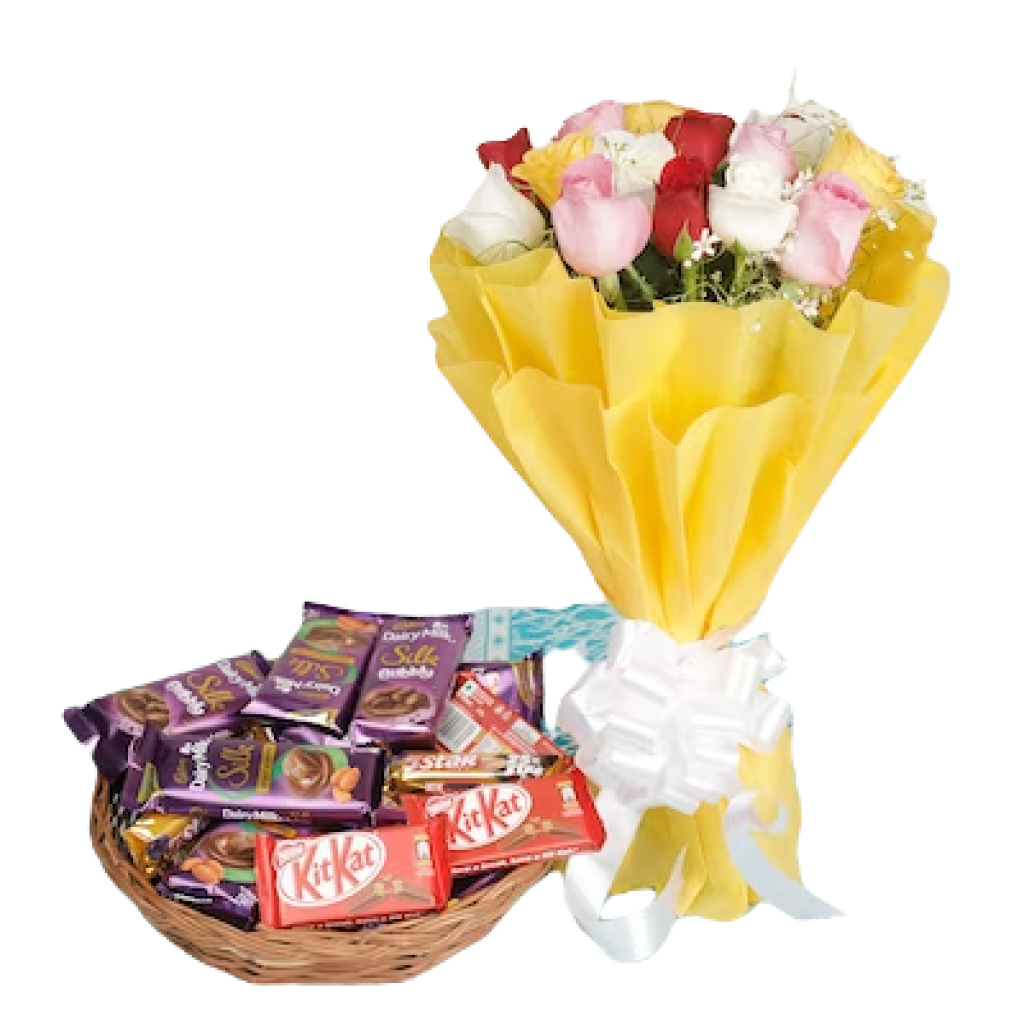 Mix Roses with Chocolates