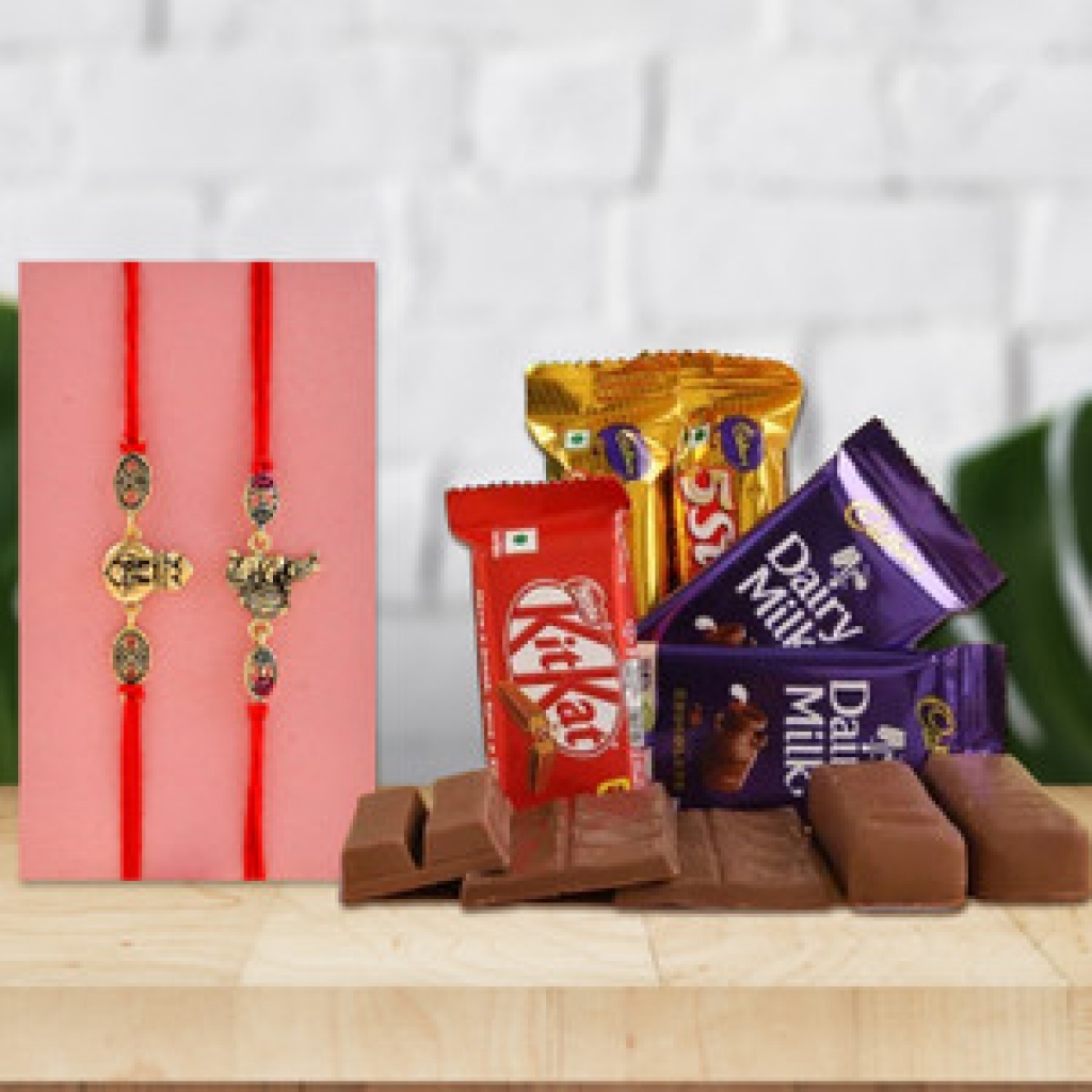 Rakhi and chocolate